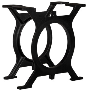 vidaXL Salontafelpoten 2 st O-frame gietijzer