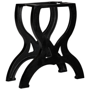 vidaXL Salontafelpoten 2 st X-frame gietijzer