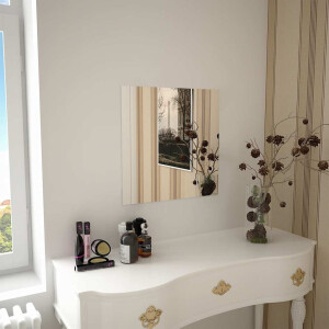 vidaXL Wandspiegel vierkant 50x50 cm glas