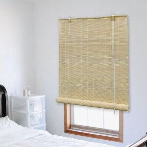 vidaXL Rolgordijn 140x220 cm bamboe naturel