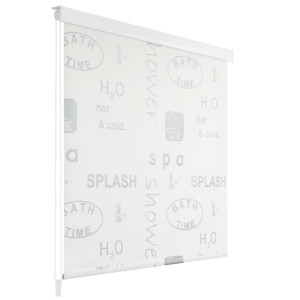 vidaXL Rolgordijn voor douche 80x240 cm splash