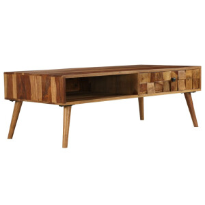 vidaXL Salontafel 110x50x37 cm acaciahout met honing afwerking