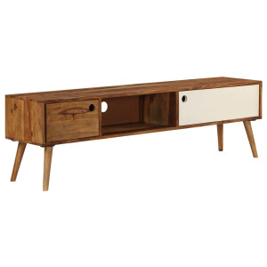 vidaXL Tv-meubel 140x30x40 cm massief acaciahout