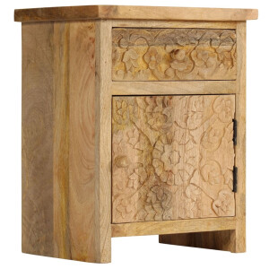 vidaXL Nachtkastje 40x30x50 cm massief mangohout