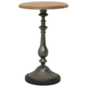 vidaXL Bijzettafel 40x64 cm massief vurenhout bruin