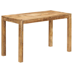 vidaXL Eettafel Bruin 60 x 120 x 76 cm Massief Mango Hout