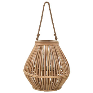 vidaXL Lantaarnhouder hangend wicker naturel