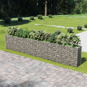 vidaXL Gabion plantenbak verhoogd 540x50x100 cm gegalvaniseerd staal