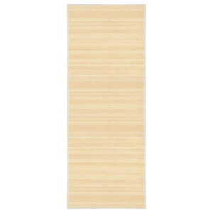 vidaXL Tapijt 80x200 cm bamboe natuurlijk