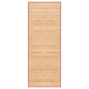 vidaXL Tapijt 80x200 cm bamboe bruin