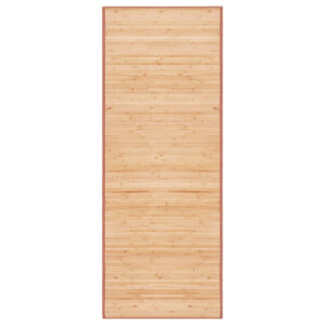 vidaXL Tapijt 80x200 cm bamboe bruin