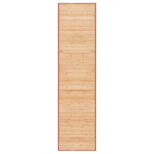 vidaXL Tapijt 80x300 cm bamboe bruin