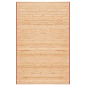 vidaXL Tapijt 100x160 cm bamboe bruin