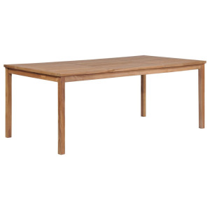 vidaXL Tuintafel 200x100x77 cm massief teakhout