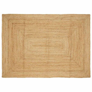vidaXL Vloerkleed handgemaakt 160x230 cm jute naturel