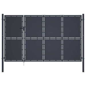 vidaXL Tuinpoort staal 350x200 cm antraciet