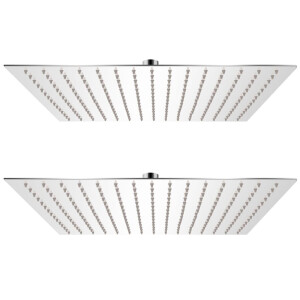 vidaXL Regendouchekop 2 st 40x40 cm roestvrij staal