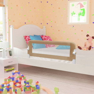 vidaXL Bedhekje peuter 102x42 cm polyester taupe