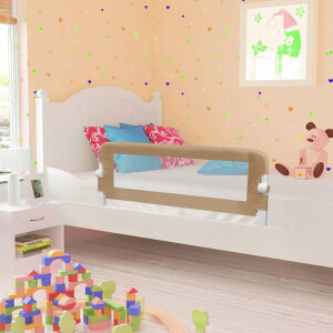 vidaXL Bedhekje peuter 120x42 cm polyester taupe
