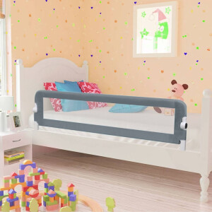 vidaXL Bedhekje peuter 120x42 cm polyester grijs