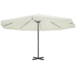 vidaXL Parasol Samos 500 cm aluminium wit