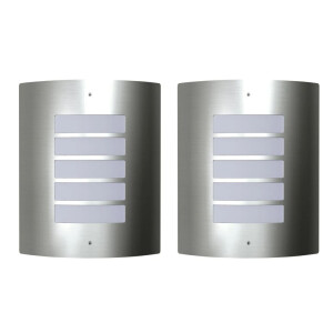 vidaXL Buitenlamp RVS Falerna 2 st