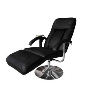 vidaXL Massagestoel kunstleer zwart