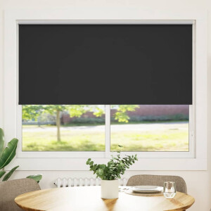 vidaXL Rolgordijn verduisterend 164,4 x 175 cm stofbreedte 160 cm zwart