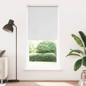 vidaXL Rolgordijn verduisterend 124,4 x 230 cm stofbreedte 120 cm wit