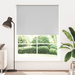 vidaXL Rolgordijn verduisterend 164,4 x 230 cm stofbreedte 160 cm grijs
