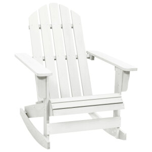 vidaXL Tuinschommelstoel hout wit