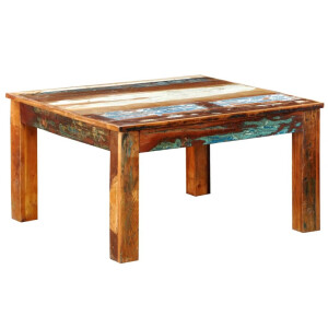 vidaXL Salontafel vierkant gerecycled hout