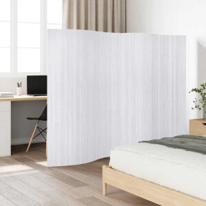 vidaXL Kamerscherm 250x165 cm bamboe wit