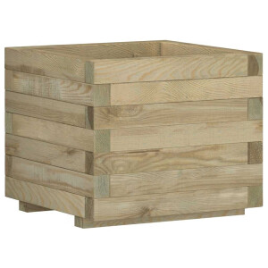 vidaXL Plantenbak verhoogd vierkant 50x50x40 cm hout