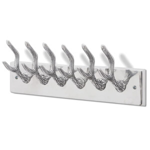 vidaXL Aluminium kapstok zilverkleurig