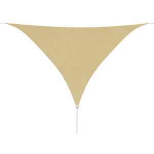 vidaXL Zonnescherm driehoekig 5x5x5 m oxford stof beige