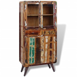 vidaXL Kast 90x40x190 cm massief gerecycled hout