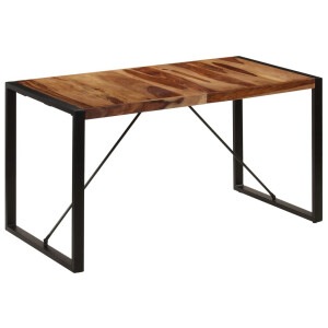 vidaXL Eettafel 140x70x75 cm massief acaciahout