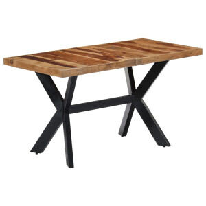 vidaXL Eettafel 140x70x75 cm massief acaciahout