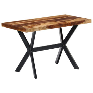 vidaXL Eettafel 120x60x75 cm massief acaciahout
