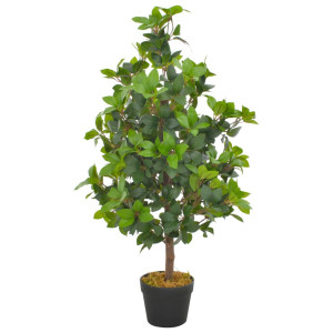 vidaXL Kunstplant met pot laurierboom 90 cm groen