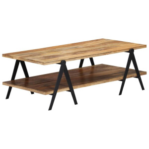 vidaXL Salontafel 115x60x40 cm massief mangohout