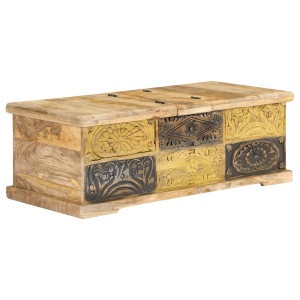 vidaXL Salontafel 100x50x35 cm massief mangohout