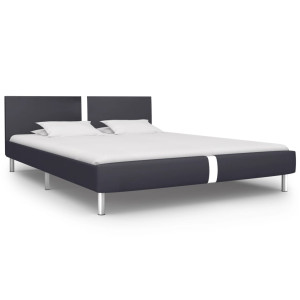 vidaXL Bedframe kunstleer zwart 140x200 cm