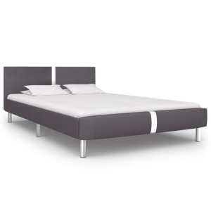 vidaXL Bedframe kunstleer grijs 120x200 cm