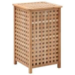 vidaXL Wasmand 39x39x65 cm massief walnotenhout