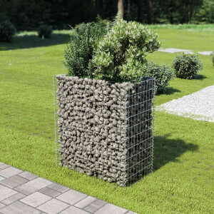 vidaXL Gabion plantenbak verhoogd 90x50x100 cm gegalvaniseerd staal