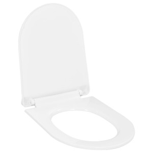 vidaXL Toiletbril soft-close met quick-release ontwerp wit