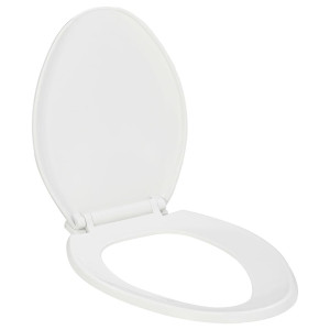 vidaXL Toiletbril soft-close met quick-release ontwerp wit