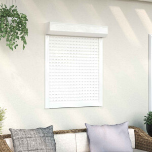 vidaXL Roljaloezie Wit 80 x 100 cm Aluminium en Polyurethaan